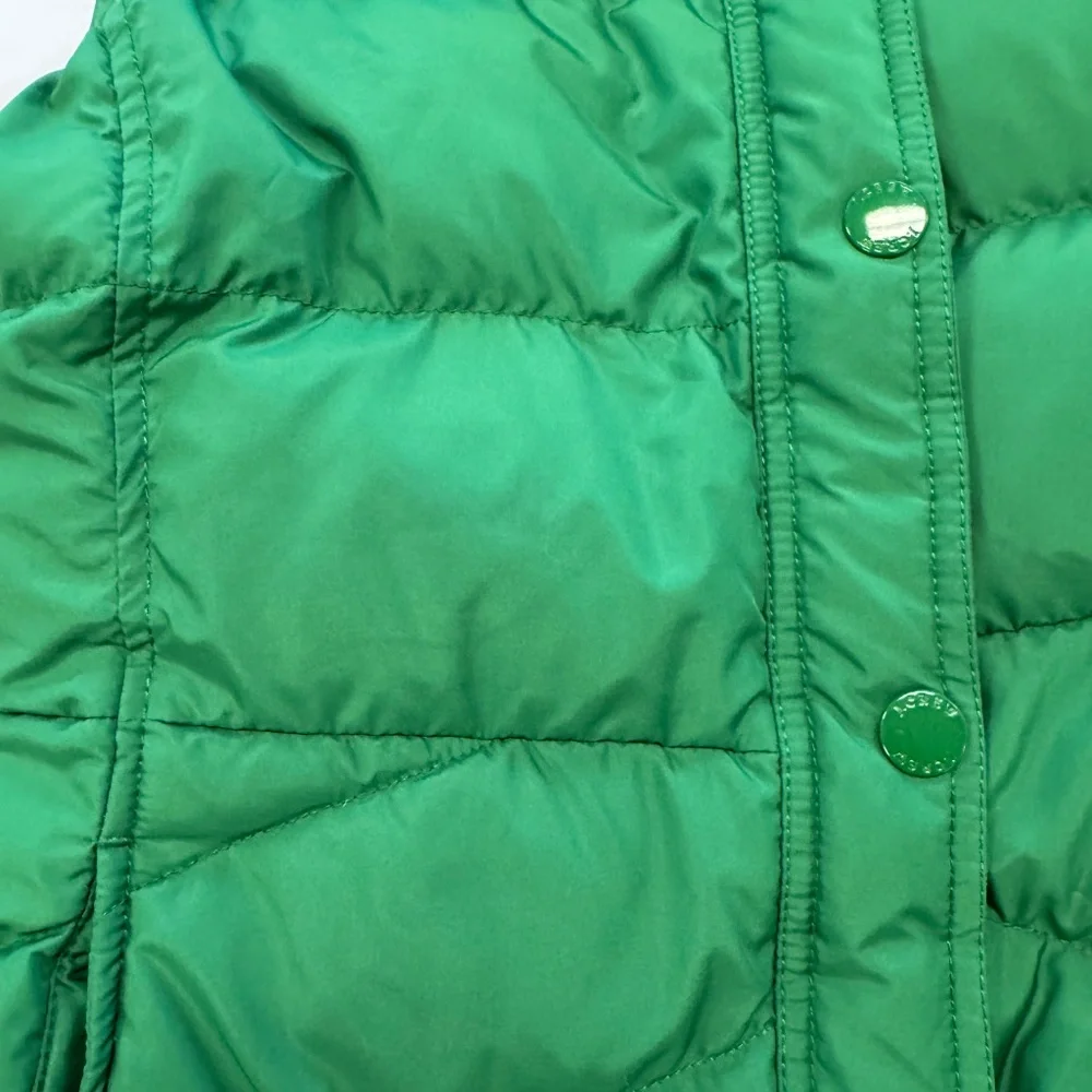 J. Crew Green Puffer Vest Medium - Picture 2 of 8
